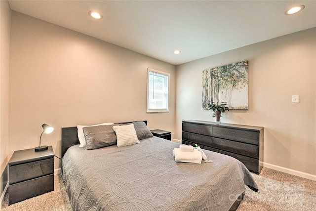 3020 Stancill Pl, Charlotte, NC 28205 - carpeted bedroom featuring baseboards and recessed lighting