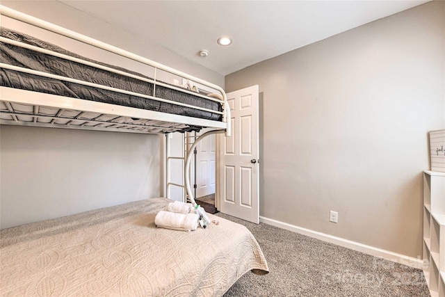 3020 Stancill Pl, Charlotte, NC 28205 - unfurnished bedroom with carpet flooring, baseboards, and recessed lighting