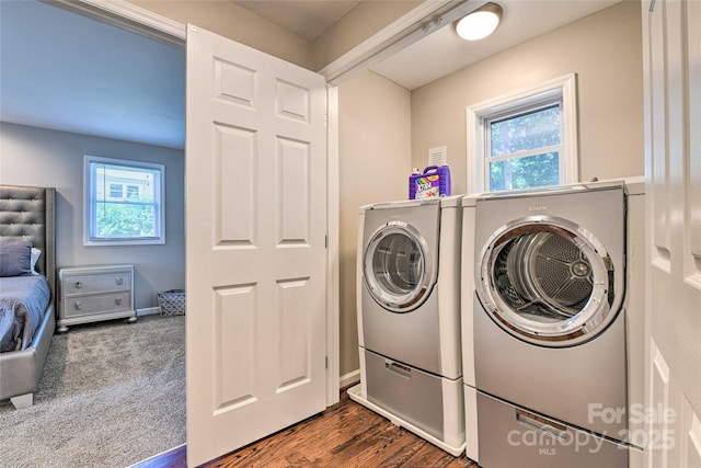 3020 Stancill Pl, Charlotte, NC 28205 - washroom with separate washer and dryer, plenty of natural light, and baseboards