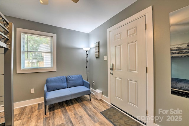 3020 Stancill Pl, Charlotte, NC 28205 - foyer with wood finished floors and baseboards