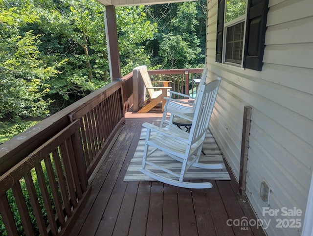 5077 Edney Ct, Granite Falls, NC 28630 - view of wooden deck