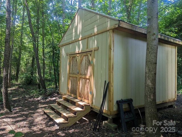 5077 Edney Ct, Granite Falls, NC 28630 - view of shed featuring entry steps