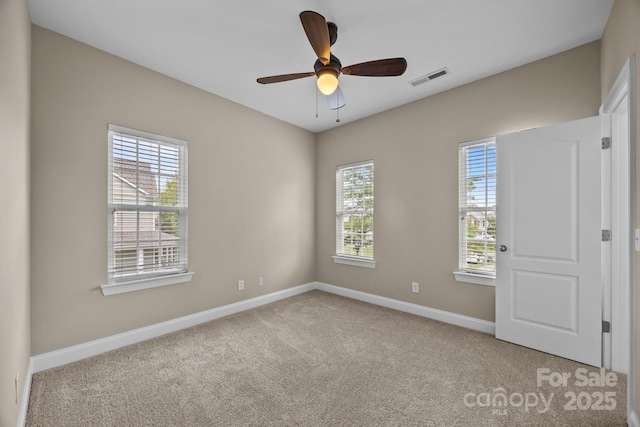 10349 Alvarado Way, Charlotte, NC 28277 - carpeted empty room featuring baseboards and a ceiling fan