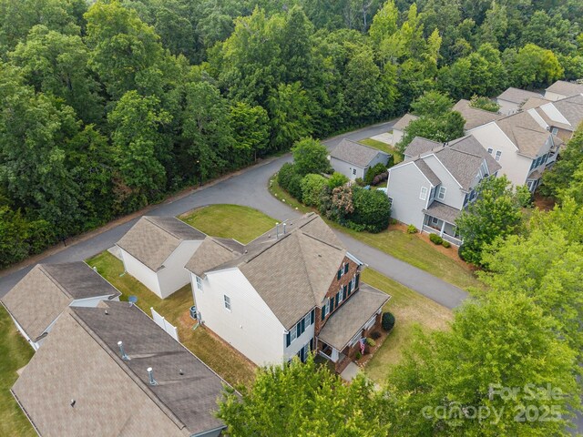 10349 Alvarado Way, Charlotte, NC 28277 - aerial view of residential area with a forest