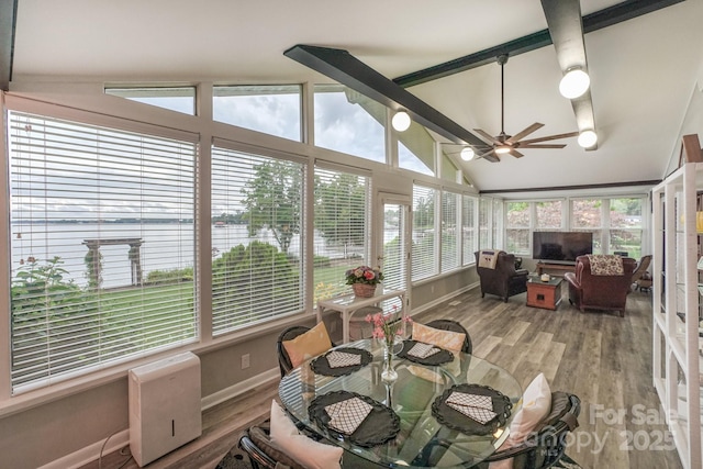7945 Placid Ct, Denver, NC 28037 - sunroom with wood finished floors and baseboards