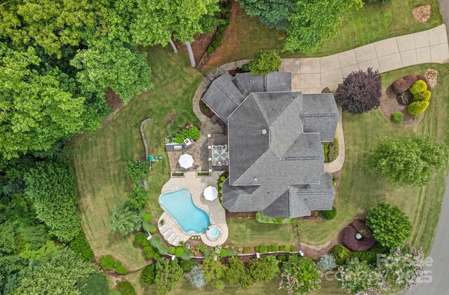 109 Walking Horse Trl, Davidson, NC 28036 - aerial overview of property's location featuring a pool