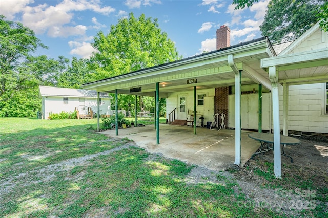 4612 Rehobeth Rd, Waxhaw, NC 28173 - view of patio with a carport