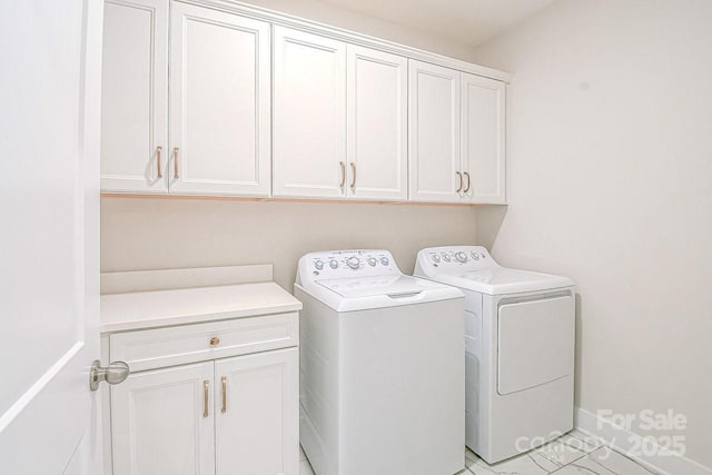 4714 Blanchard Way, Charlotte, NC 28226 - washroom with cabinet space and washer and clothes dryer