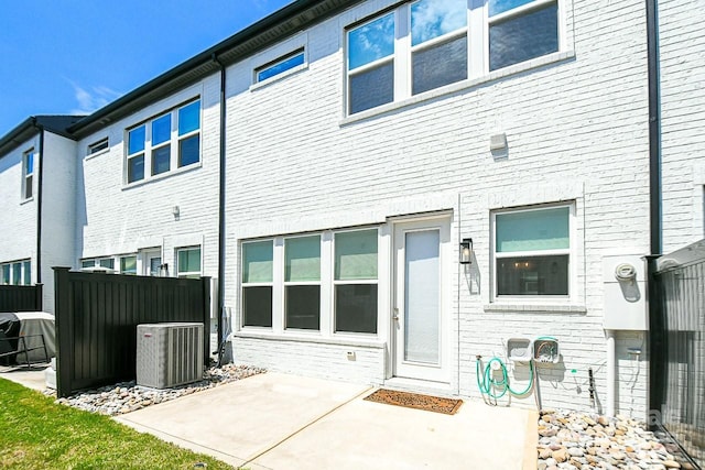 4714 Blanchard Way, Charlotte, NC 28226 - back of property with cooling unit and a patio area