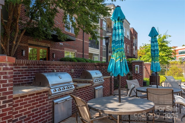 5 Farleigh St Unit 303, Asheville, NC 28803 - view of patio with area for grilling and outdoor dining space
