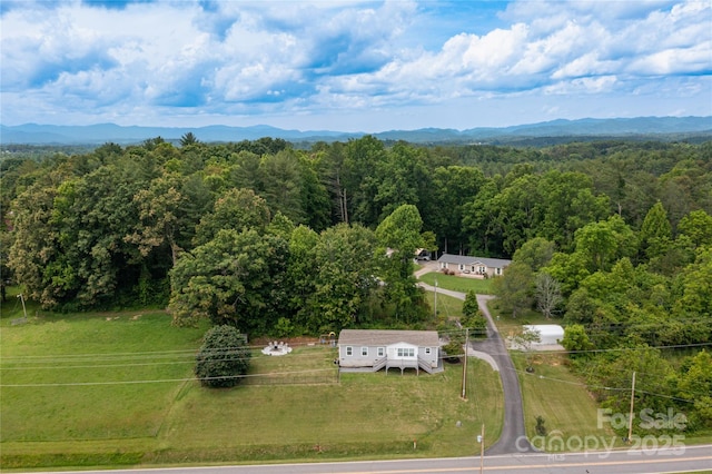 600 Old Mars Hill Hwy, Weaverville, NC 28787 - bird's eye view of a mountain backdrop