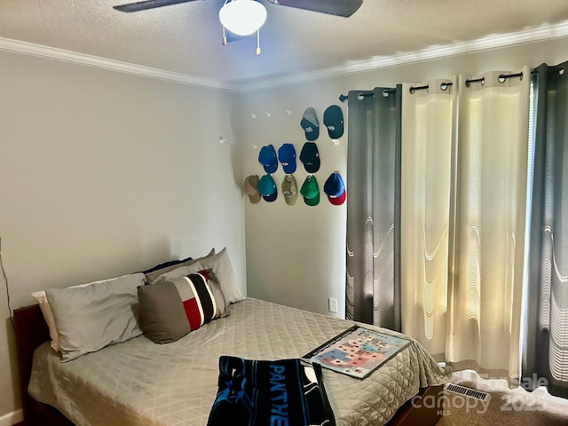 1700 Pickwick Ave, Kannapolis, NC 28083 - bedroom featuring ornamental molding and ceiling fan