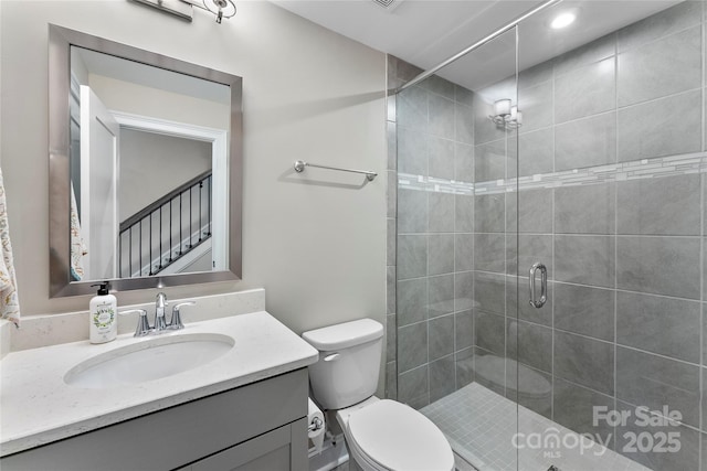 318 N Dotger Ave, Charlotte, NC 28204 - full bath featuring vanity and a shower stall