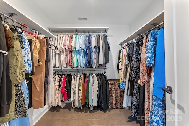 318 N Dotger Ave, Charlotte, NC 28204 - spacious closet with wood finished floors