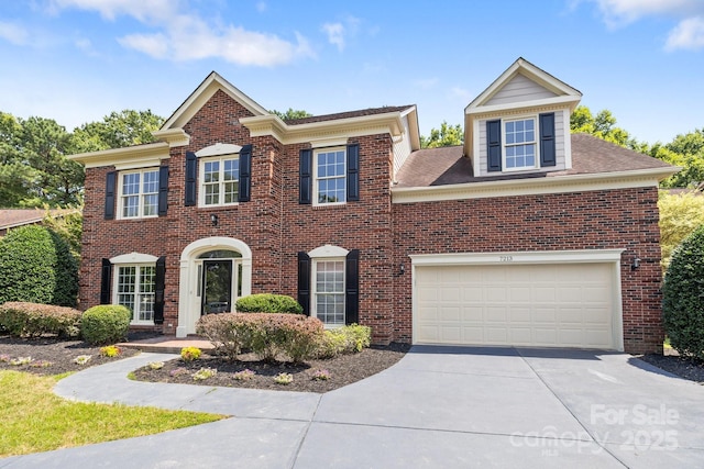 7213 Baniff Cir, Charlotte, NC 28277 - colonial-style house featuring brick siding and concrete driveway