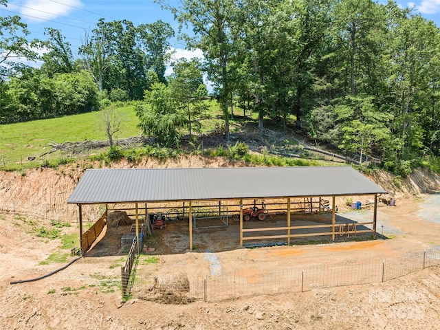 367 Robinson Rd, Clyde, NC 28721 - exterior space featuring a horse riding arena and a metal roof