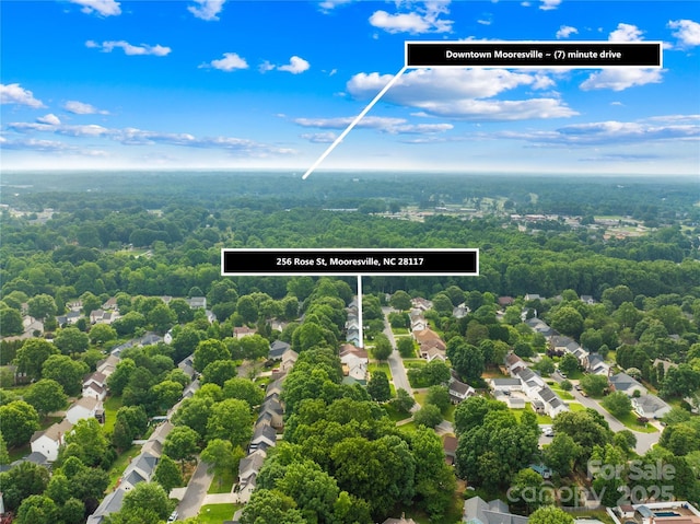 256 Rose St, Mooresville, NC 28117 - aerial view of residential area
