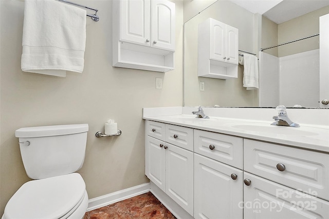 4263 Melrose Club Dr, Matthews, NC 28105 - full bathroom with double vanity and curtained shower