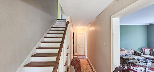 600 College Ave, Rock Hill, SC 29730 - staircase with baseboards