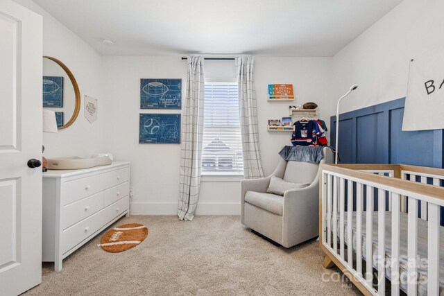 12001 Sam Snead Ct, Lancaster, SC 29720 - carpeted bedroom with a crib and baseboards