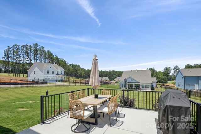 12001 Sam Snead Ct, Lancaster, SC 29720 - view of patio / terrace featuring outdoor dining space and area for grilling