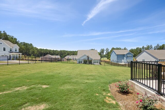 12001 Sam Snead Ct, Lancaster, SC 29720 - fenced backyard with a residential view
