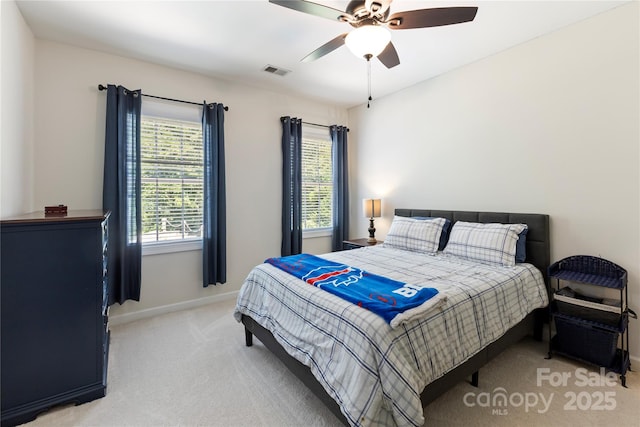 2504 River Oaks Dr, Waxhaw, NC 28173 - bedroom with carpet floors and ceiling fan