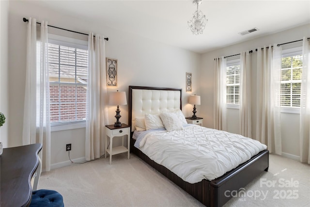 2504 River Oaks Dr, Waxhaw, NC 28173 - bedroom featuring light carpet