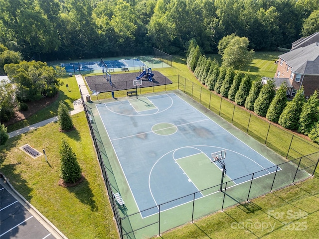 2504 River Oaks Dr, Waxhaw, NC 28173 - view of basketball court with community basketball court