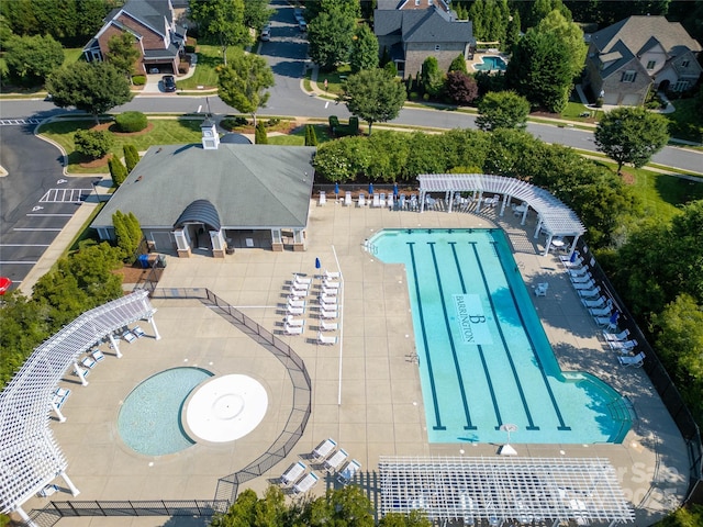 2504 River Oaks Dr, Waxhaw, NC 28173 - community pool with a water play area and a patio area