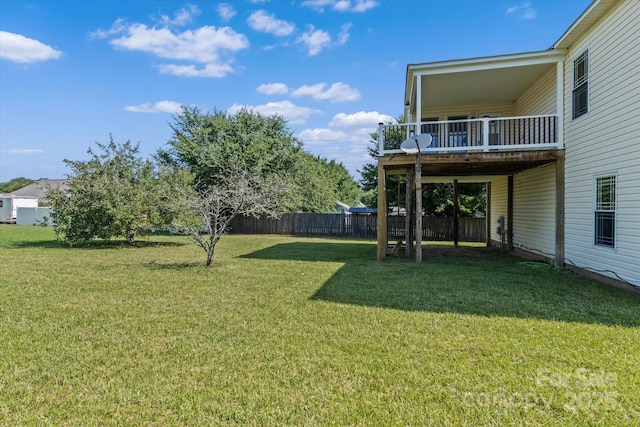 4111 Alexis Ct SW, Concord, NC 28027 - view of yard featuring a wooden deck