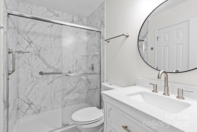 4111 Alexis Ct SW, Concord, NC 28027 - full bathroom featuring vanity and a marble finish shower