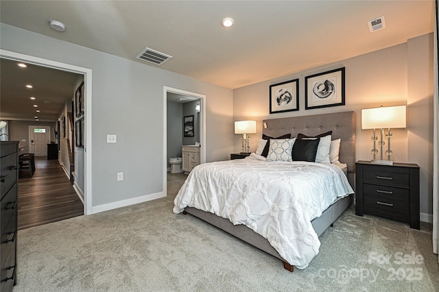 124 Kristin View Ln Unit Townhome A, Troutman, NC 28166 - bedroom with carpet flooring, recessed lighting, and ensuite bathroom