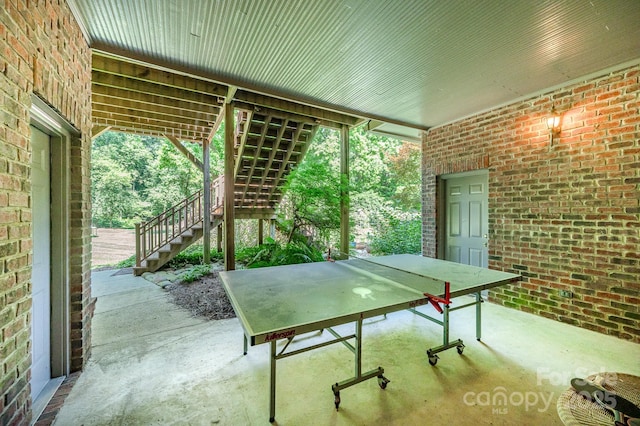 408 Johnsfield Rd, Shelby, NC 28150 - view of patio / terrace featuring stairway