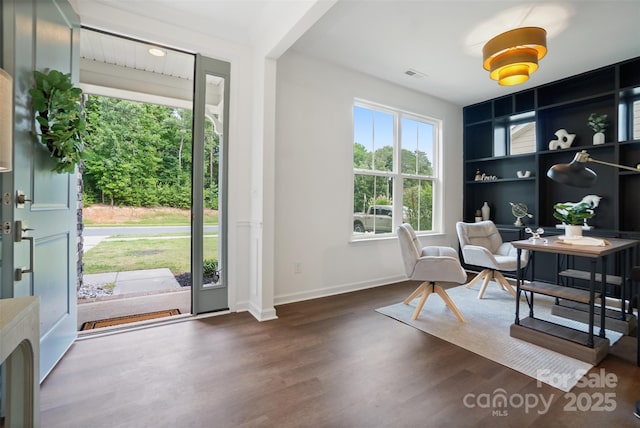 16112 Langston Dr, Charlotte, NC 28278 - office space with wood finished floors and built in features