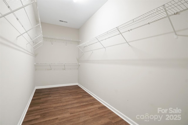 16112 Langston Dr, Charlotte, NC 28278 - spacious closet with dark wood-style floors