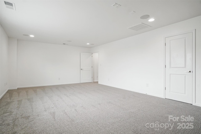 16112 Langston Dr, Charlotte, NC 28278 - empty room with carpet and recessed lighting