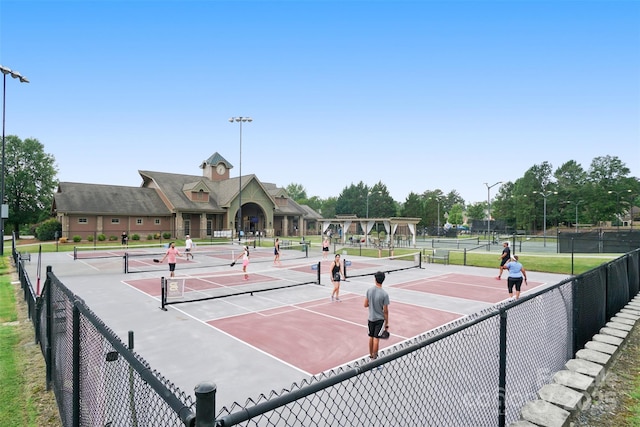 16112 Langston Dr, Charlotte, NC 28278 - view of tennis court featuring community basketball court