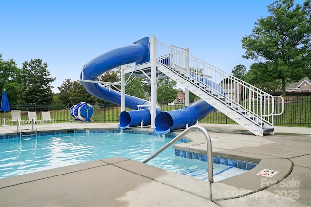 16112 Langston Dr, Charlotte, NC 28278 - community pool with a water slide and a patio