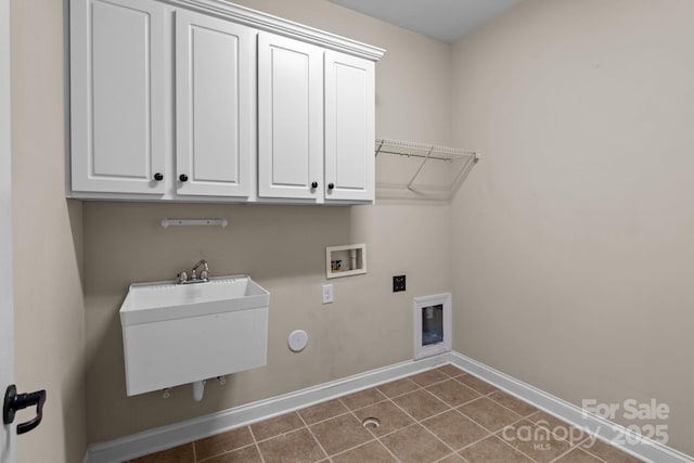126 Northbridge Dr, Mooresville, NC 28115 - laundry area with cabinet space, washer hookup, and baseboards