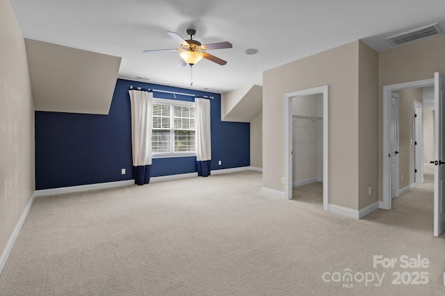 126 Northbridge Dr, Mooresville, NC 28115 - additional living space featuring a ceiling fan, carpet floors, and baseboards