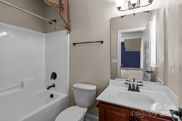 126 Northbridge Dr, Mooresville, NC 28115 - full bathroom featuring bathing tub / shower combination, toilet, and vanity