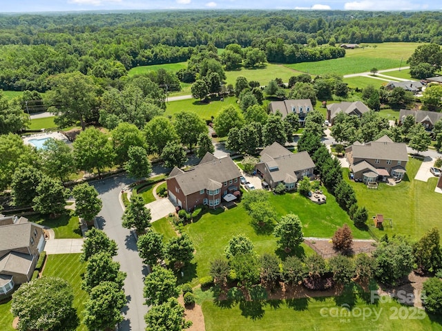 126 Northbridge Dr, Mooresville, NC 28115 - aerial perspective of suburban area featuring a forest