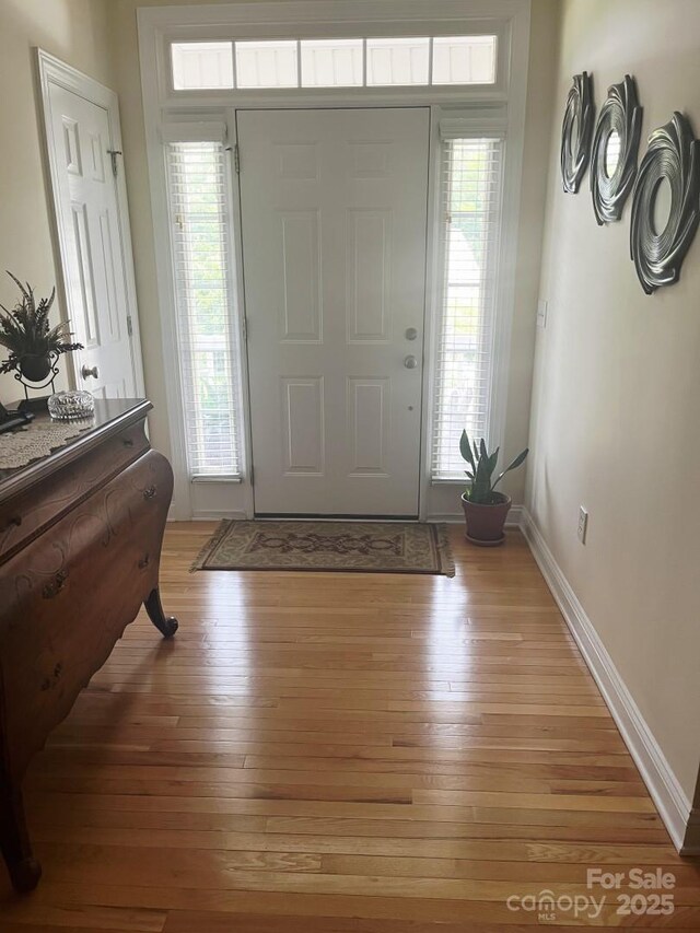 2300 Wednesbury Ct, Kannapolis, NC 28083 - entryway with light wood-style flooring and baseboards