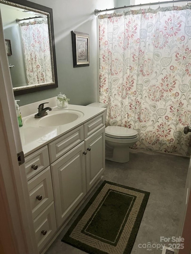 2300 Wednesbury Ct, Kannapolis, NC 28083 - full bathroom featuring vanity and a shower with shower curtain