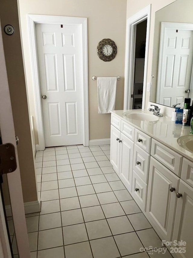 2300 Wednesbury Ct, Kannapolis, NC 28083 - full bathroom with tile patterned flooring and double vanity