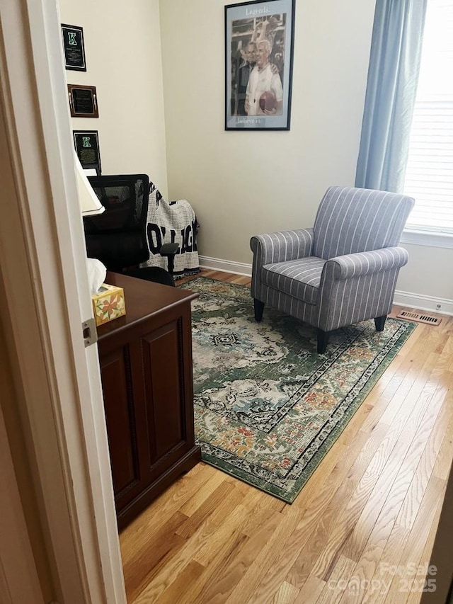 2300 Wednesbury Ct, Kannapolis, NC 28083 - living area featuring light wood-style floors and baseboards