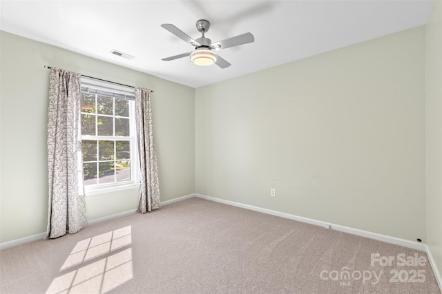 1624 Moonstone Dr, Matthews, NC 28105 - carpeted spare room featuring baseboards and ceiling fan