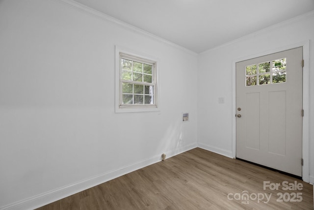 442 Lovelace Rd, Rock Hill, SC 29730 - foyer entrance featuring crown molding, healthy amount of natural light, and wood finished floors