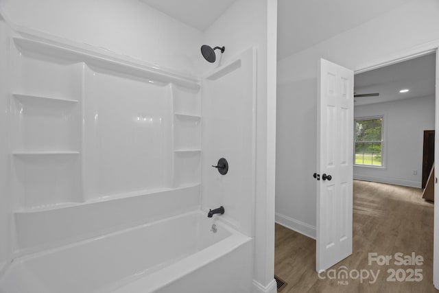 442 Lovelace Rd, Rock Hill, SC 29730 - full bathroom with wood finished floors and shower / tub combination